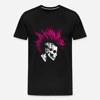 punk-rock-skulls-maenner-premium-t-shirt_0