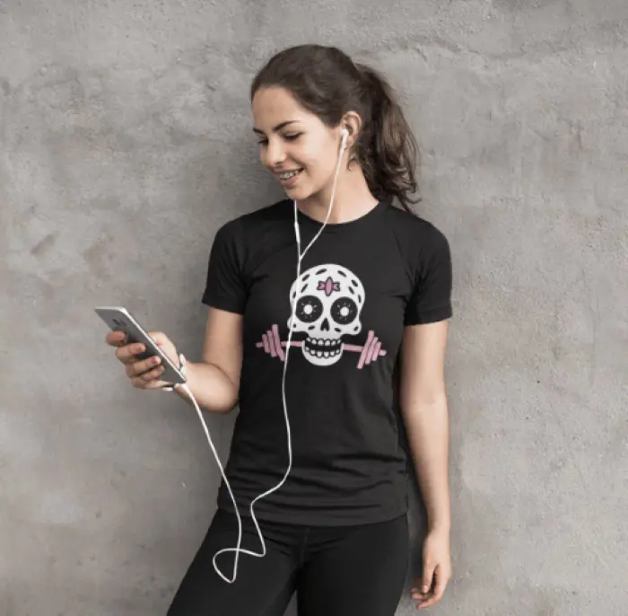 Cute skull Gym T-Shirt