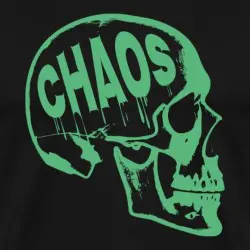 chaos-skull-maenner-premium-t-shirt_7