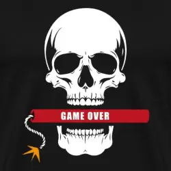 game-over-dynamite-skull-maenner-premium-t-shirt_5