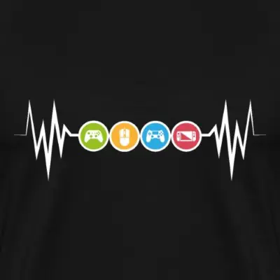 gaming-herzschlag-maenner-premium-t-shirt_design_8