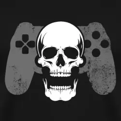 scream-skull-gamer-maenner-premium-t-shirt_6