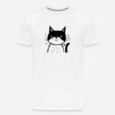 kater-doodle-style-maenner-premium-t-shirt_1
