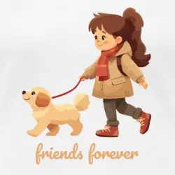 friends-forever-girl-dog-frauen-premium-t-shirt_11