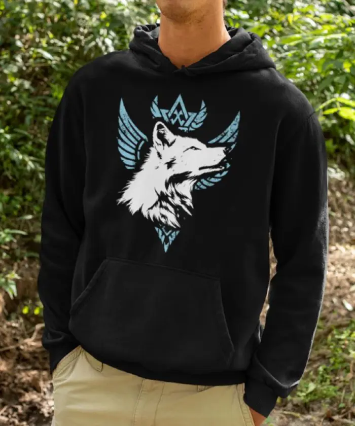 Nordic Wolf Hoodie