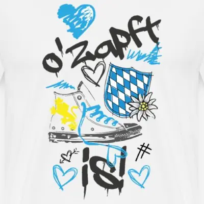 graffiti-sneaker-o-zapft-is-dunkel-maenner-premium-t-shirt_design_10